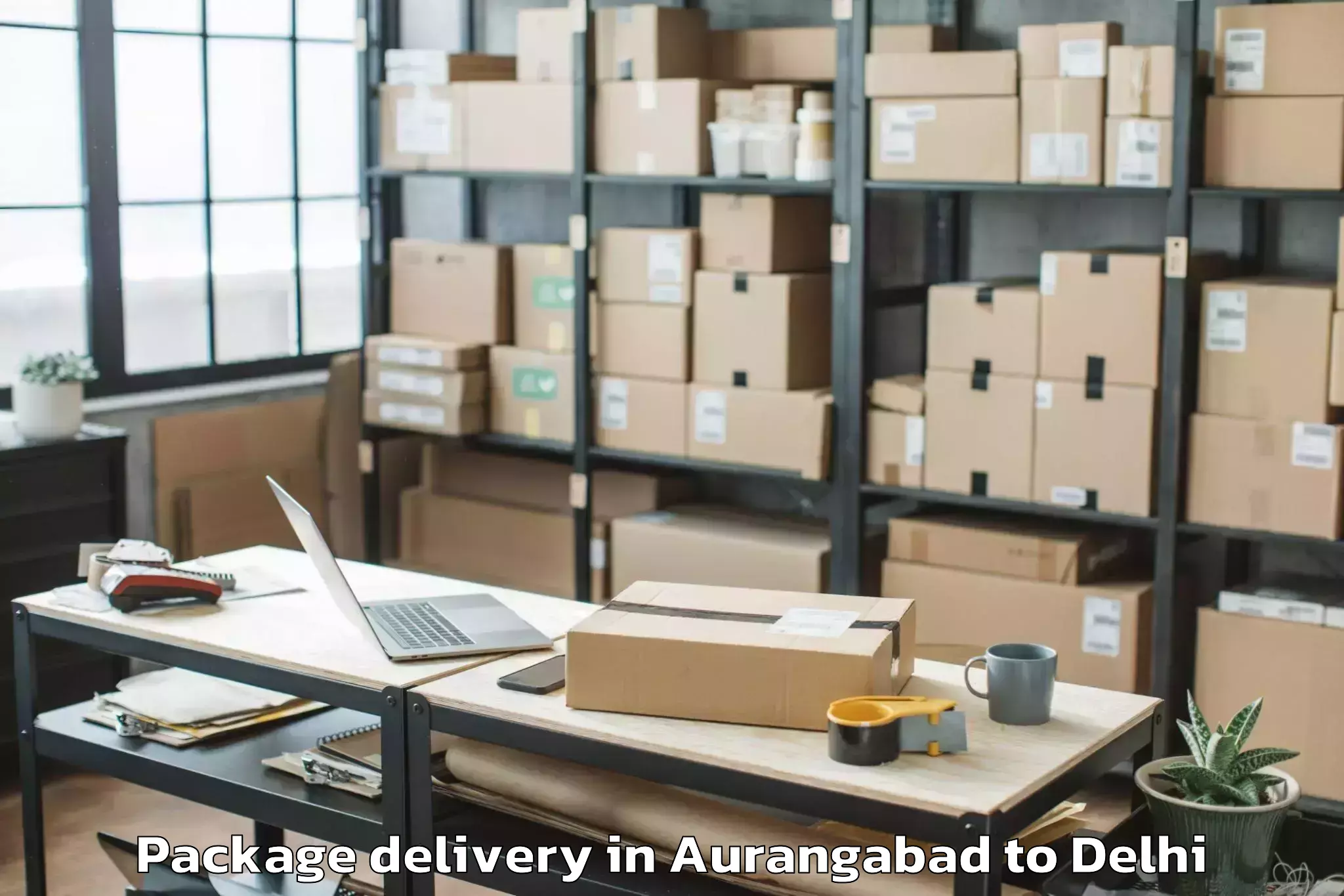 Quality Aurangabad to V3s East Centre Mall Package Delivery